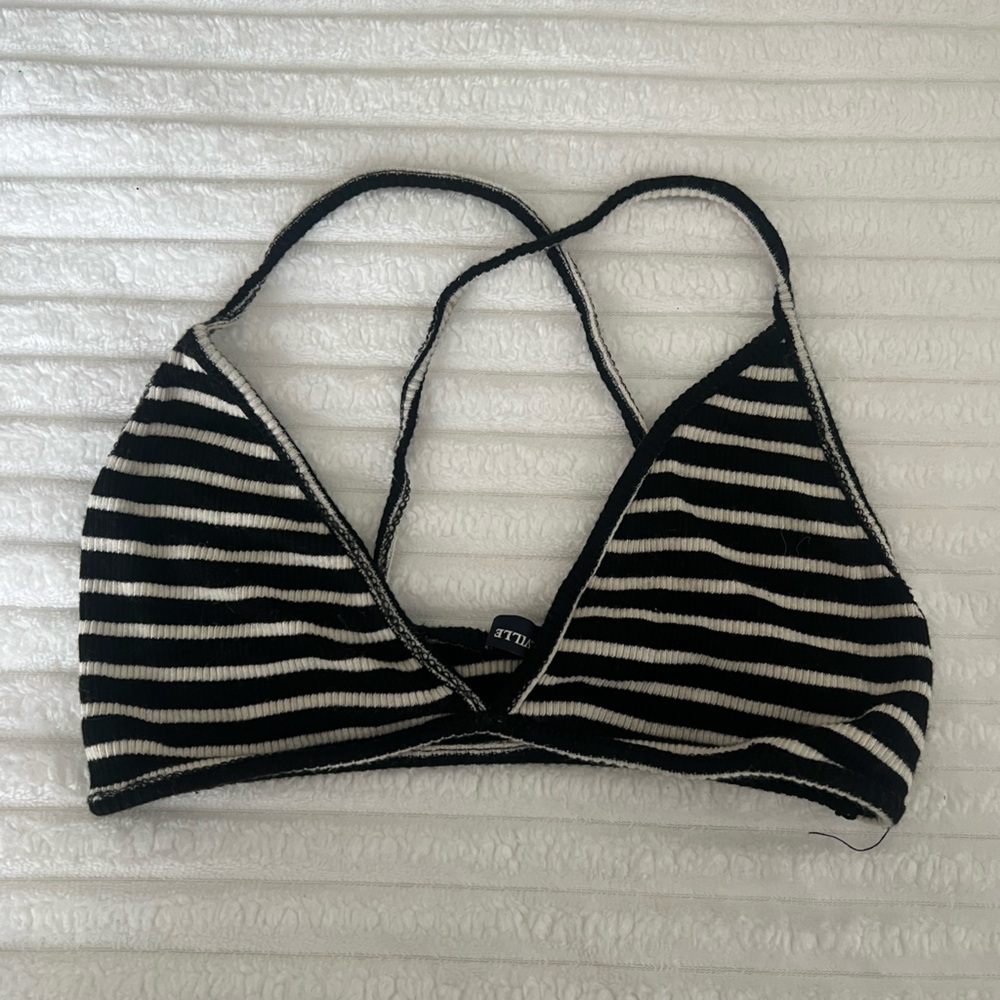 Brandy Melville Striped Bralette